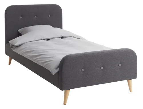 Estructura cama KONGSBERG 1 Plaza 90x200 gris en Gris - Dormitorio, Uruguay | JYSK