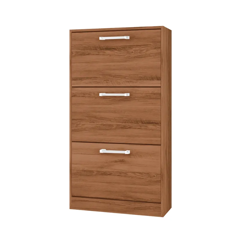 Zapatera Muebles 3 Puertas Dormitorio Jatoba en Marrón - Cómodas, Uruguay | Soy Hogar