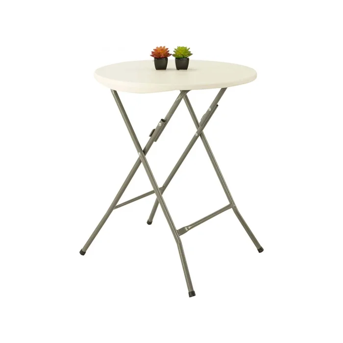 Mesa Plegable Polietileno-y-metal Blanco Hqy60 en Blanco - Muebles para el exterior, Uruguay | Divino, vista 2