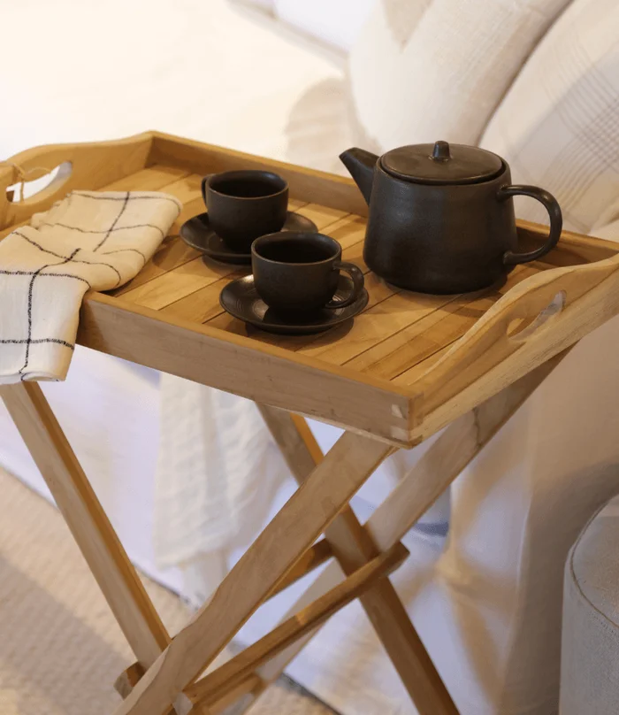 BANDEJA SPA CON PATAS  en Madera natural - Canastos, Uruguay | Masinfinito Casa, vista 2