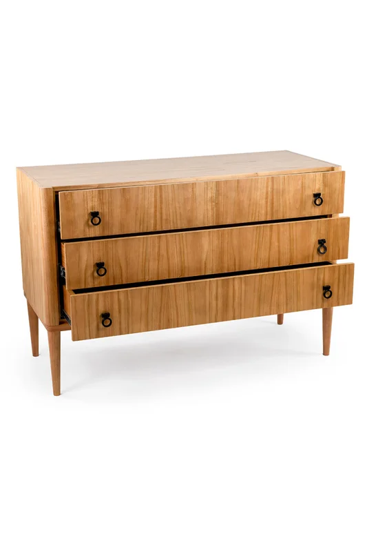 COMODA LILLE CINAMOMO NATURAL 119X48X87H CM en Madera natural - Aparadores y recibidores, Uruguay | Vinibel, vista 3