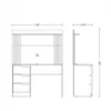 Escritorio 3 Cajones con panel para TV - Infinite - Escritorios y sillas de escritorio, Uruguay | Rústico Hogar, vista 5 de 5