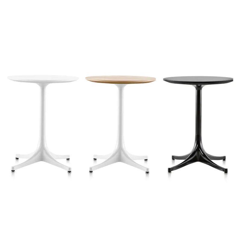 Mesitas Pedestal en Nogal y negro - Mesas de arrimo, Uruguay | Mad for Modern