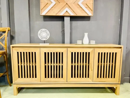 Aparador Bargueño Madera Maciza Rejilla 180x85x38 - Ozark A Eleccion en Madera natural - Aparadores y recibidores, Uruguay | Ozark Home, vista 8