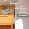 Mesas de luz Roma x2 + Mesa Verona en Madera natural - Muebles, Uruguay | Uruguay Bamboo, vista 4 de 7