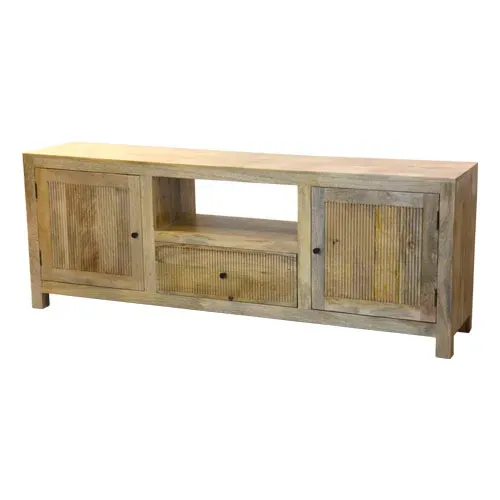 R62 Rack 190x40x70 en Madera natural - Muebles para TV, Uruguay | Victoriana