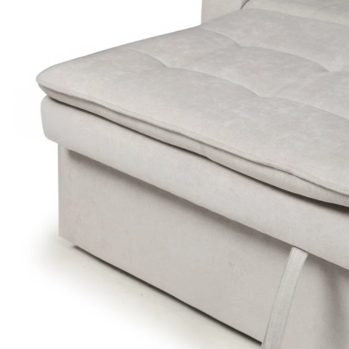 Sofá Cama Londres - Tela Microfibra - TC1009 (Plata) en Gris - Sillones y sofás, Uruguay | Nyr, vista 8