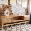Rack 160cm - Madera de Pino y Rattan Natural - Linea Yakarta - Muebles para TV, Uruguay | Berna home, vista 9 de 11