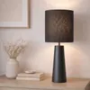 Lámpara de mesa - Cerámica - Negro en Negro - Lámparas de mesa, Uruguay | Rústico Hogar, vista 2 de 2