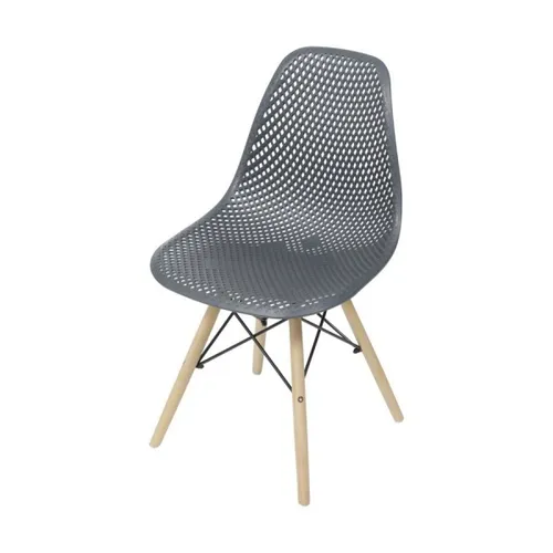 SILLA EAMES COLMENA COMEDOR BASE MADERA NEGRA - Sillas, Uruguay | Decohogar
