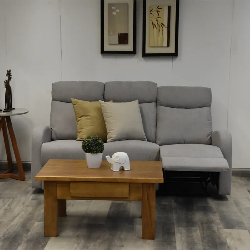 Reclinable Fine 3 cuerpos gris — Serra Amoblamientos en Gris - Sillones y sofás, Uruguay | Serra Amoblamientos