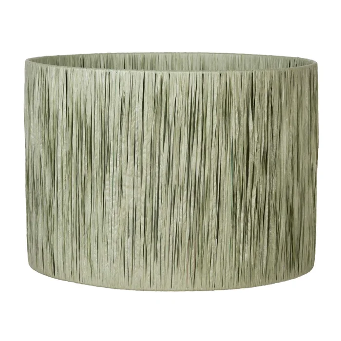 Pantalla Raffia en Verde - Lámparas de mesa, Uruguay | Le Blanc