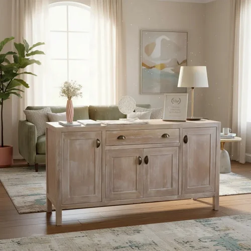 Aparador Bargueño Madera Maciza Milano 160x85x38 - Ozark A Eleccion en Madera natural - Aparadores y recibidores, Uruguay | Ozark Home