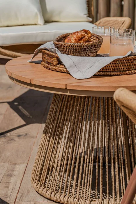 MESA MULTIFUNCION DIAMETRO 66 CMS - EXTERIOR en Madera natural - Muebles para el exterior, Uruguay | La Iberica