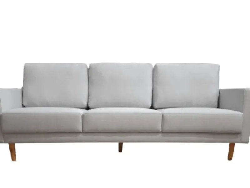 Sofá 3 cps BOOGIE en Tela - Ceniza en Gris - Sillones y sofás, Uruguay | Finkel