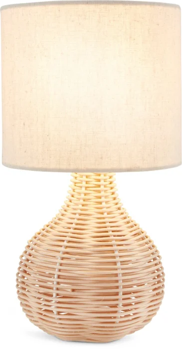 Lámpara mesa HELMER Ø17xA32cm natural en Madera natural - Iluminación, Uruguay | JYSK