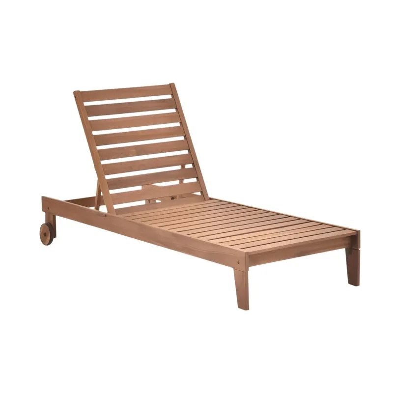 Reposera de Exterior 3 posiciones Madera - Caraíva en Madera natural - Muebles para el exterior, Uruguay | Rústico Hogar