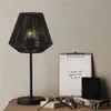 LAMPARA DE MESA D23x47CM TEJIDO/METAL NEGRO en Negro - Lámparas de mesa, Uruguay | Koz, vista 2 de 3