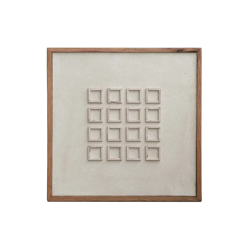 Cuadro Madera Natural-beige Fe8515 en Blanco - Decoración de pared, Uruguay | Divino