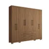 Ropero Placard 8 Puertas 6 Cajones Dormitorio Master Jatoba en Madera natural, Uruguay | Lais Muebles, vista 1 de 4