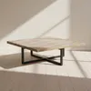 Mesa Ratona Central Madera-y-metal Natural-beige Respaldo Natural en Beige - Mesas de living, Uruguay | Divino, vista 1 de 4