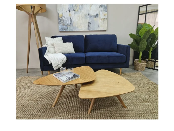 Set Mesas Living Irregular GLENDA en Madera natural - Mesas de living, Uruguay | Finkel, vista 3
