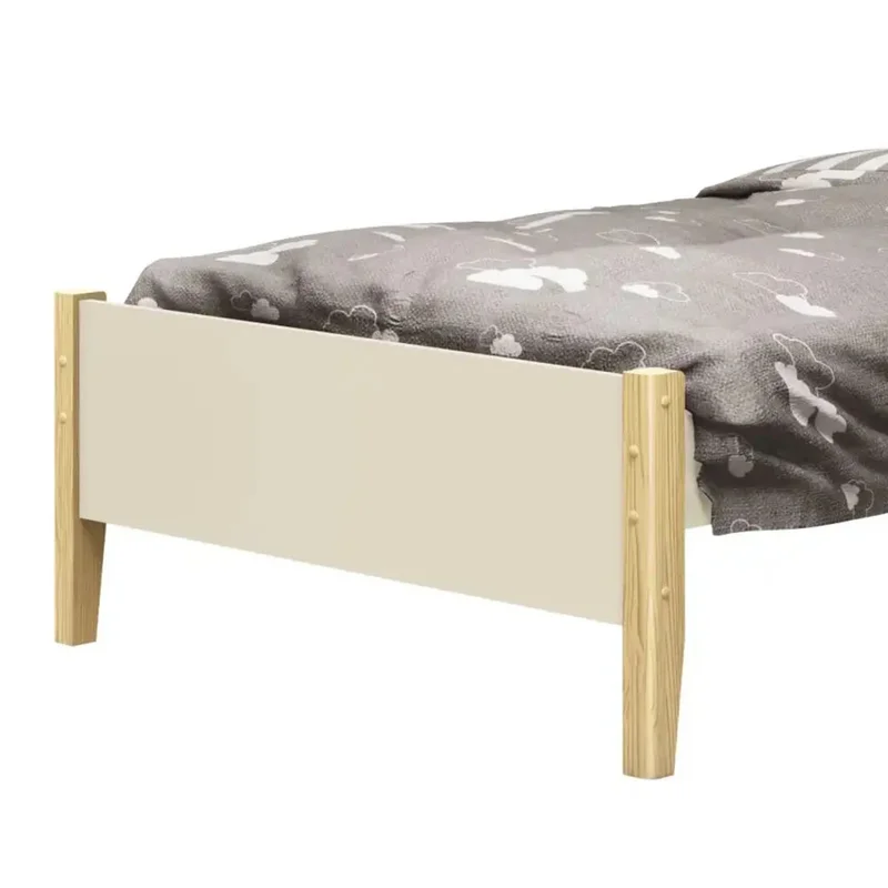 Cama 1 Plaza - Simba - Arena/Natural - Dormitorio, Uruguay | Ecowood, vista 3