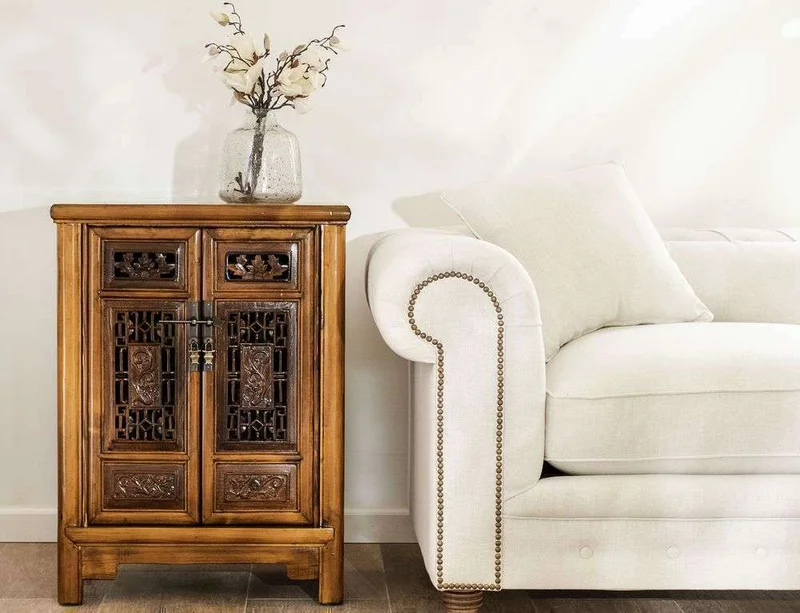 SILLON CHESTERFIELD - LINO ANTIMANCHAS en Blanco - Sillones y sofás, Uruguay | La Iberica, vista 24