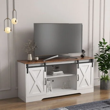 Rack de tv Ohio en Blanco - Muebles para TV, Uruguay | La Cueva Muebles, vista 13