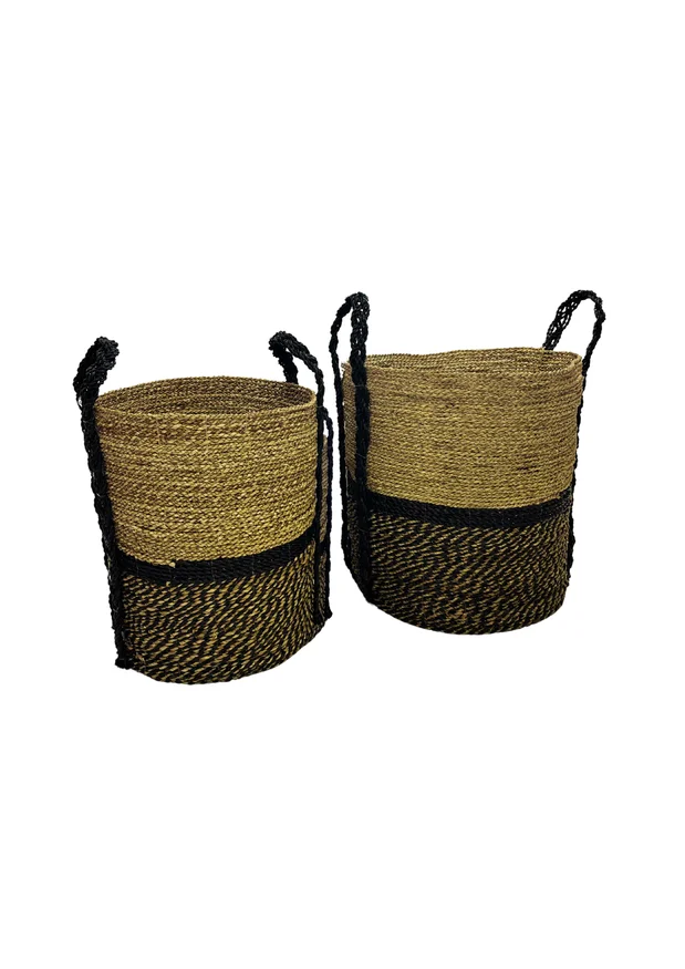 Set canastos Oreo en Madera natural - Canastos, Uruguay | Martinika Deco, vista 2