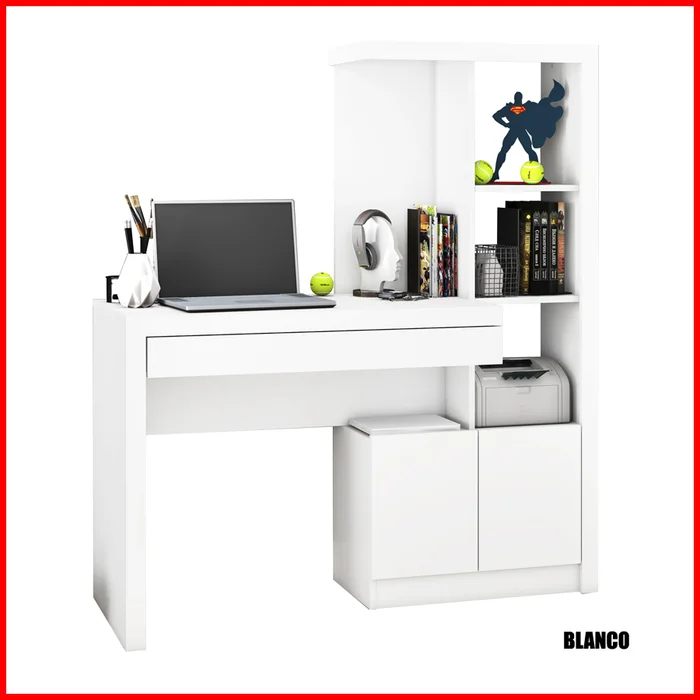 Escritorio con biblioteca – ME 4143 - Escritorios y sillas de escritorio, Uruguay | Punto Unión, vista 2
