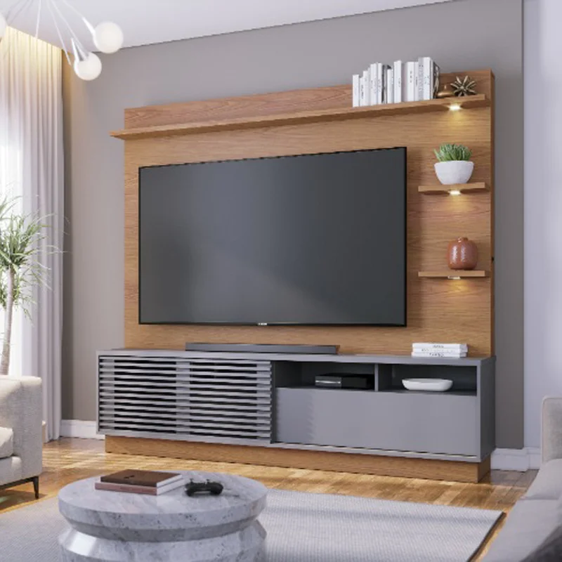 Rack Tv Modular Led Lcd Muebles Living Campeche en FREIJO GRIS - Muebles para TV, Uruguay | Soy Hogar, vista 6