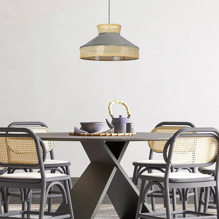Lámpara Colgante Indiana Gris ø 40 cm en Gris - Lámparas colgantes, Uruguay | Serlux, vista 3