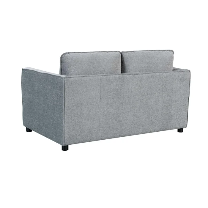 Sofá 2 Cuerpos Tela Gris Amsterdam en Gris - Sillones y sofás, Uruguay | Divino, vista 5