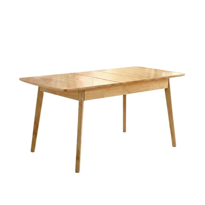 Mesa de comedor Extensible - Madera maciza 90 a 120 cm Elan en Madera natural - Mesas de comedor, Uruguay | Rústico Hogar