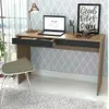 Escritorio 2 cajones 120x75x45 Nogal/Onix - Escritorios y sillas de escritorio, Uruguay | Que Sal Muebleria, vista 3 de 8