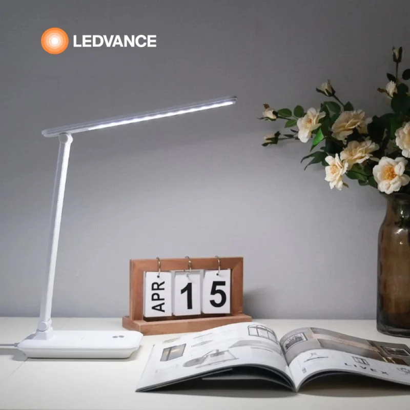 Luminaria LEDVANCE Desklum 3W Blanco en Negro - Lámparas de mesa, Uruguay | Serlux, vista 6