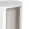 Mesa Auxiliar Madera Blanco Oval en Blanco - Mesas de living, Uruguay | Divino, vista 5 de 10