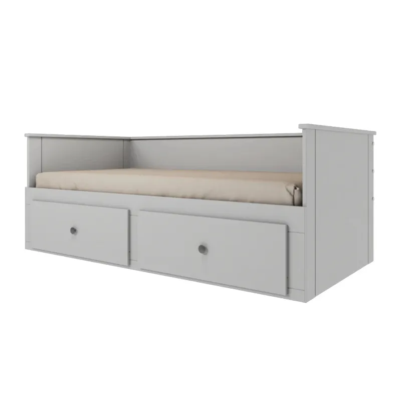 Cama Somnus 1 Plaza / auxiliar - Funcional - Gris - Dormitorio, Uruguay | Ecowood