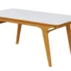 Mesa Extensible LARGA 1.37m Vidrio Off White en Off-white - Mesas de comedor, Uruguay | Finkel, vista 1 de 4