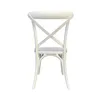 SILLA CROSS 46x42x87CM ASIENTO EN MADERA BLANCO en Blanco - Sillas, Uruguay | Koz, vista 3 de 3
