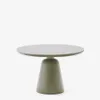 Mesa de exterior Tudons de aluminio con tablero de cerámica verde, Ø120 cm en Verde - Mesas de comedor, Uruguay | Kavehome, vista 1 de 5