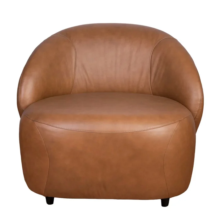 Butaca 1 Cuerpo Cuero-100-natural Marron Zoe Camel en Beige - Sillones y sofás, Uruguay | Divino, vista 3
