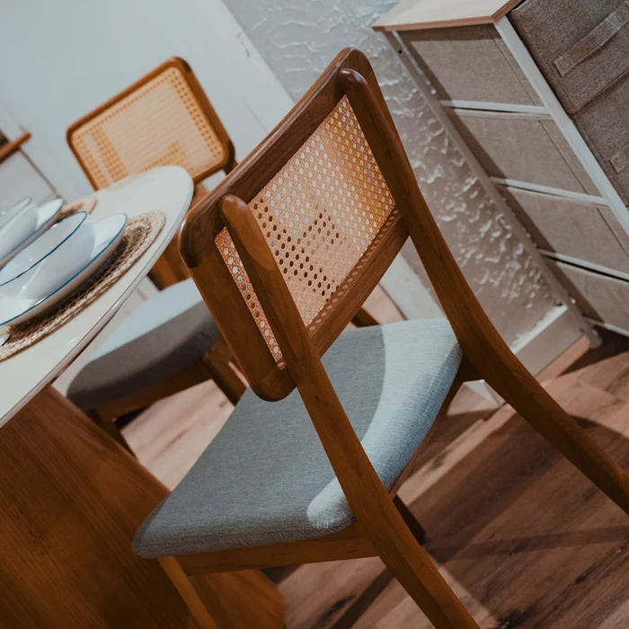 Silla de Comedor New - Línea Nevada - Lino Gris en Gris - Sillas, Uruguay | Ecowood, vista 2