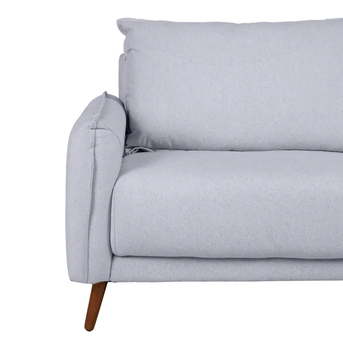 Sofá 3 Cuerpos Tela Gris Charlotte en Gris - Sillones y sofás, Uruguay | Divino, vista 5