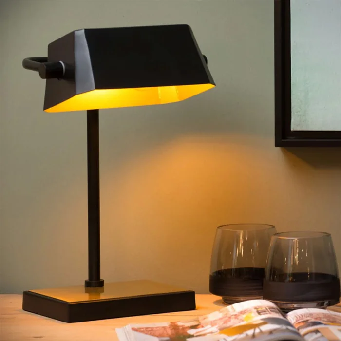 Lámpara de Mesa Turbin en Negro - Lámparas de mesa, Uruguay | Serlux, vista 2