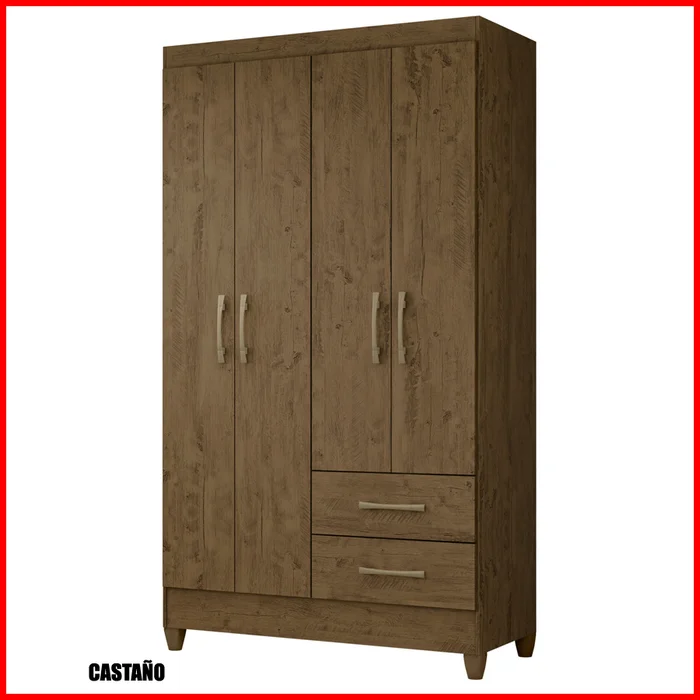 Ropero 4 puertas 2 cajones – Chile 952.6 - Roperos y placares, Uruguay | Punto Unión, vista 3