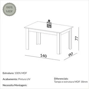 Mesa de Comedor Anton en Marron, Blanco - Mesas de comedor, Uruguay | Casa Brava, vista 5