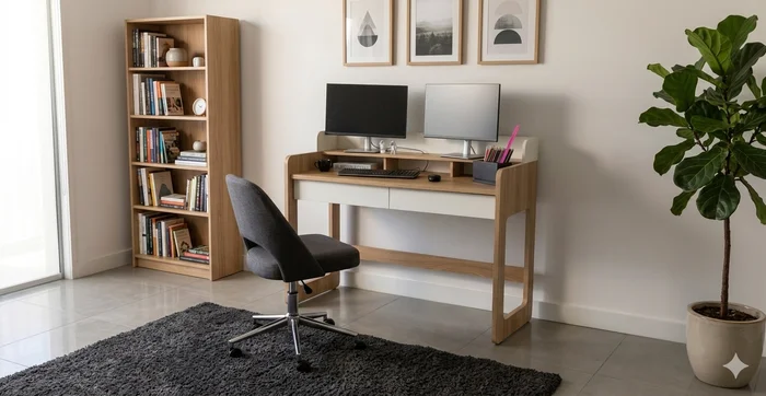 Escritorio estilo retro | Linea Flexus  _ 28000 en Madera natural - Escritorios, Uruguay | World Vigo