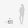 Mesa de centro redonda exterior Jenell terrazo blanco Ø 52 cm en Blanco - Mesas de living, Uruguay | Kavehome, vista 7 de 7
